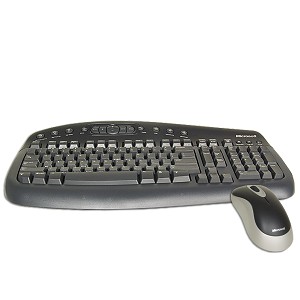 Microsoft 1000 Desktop Wireless Multimedia Keyboard & Optical Mo